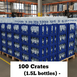 1.5 Liter Water Bottle (100 Crates Bulk Supply) – Pure Drinking Water Wholesale