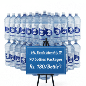 19 Liter Water Bottle Monthly Package (90 Bottles) – Bulk Drinking Water Supply | Blue Water Pakistan